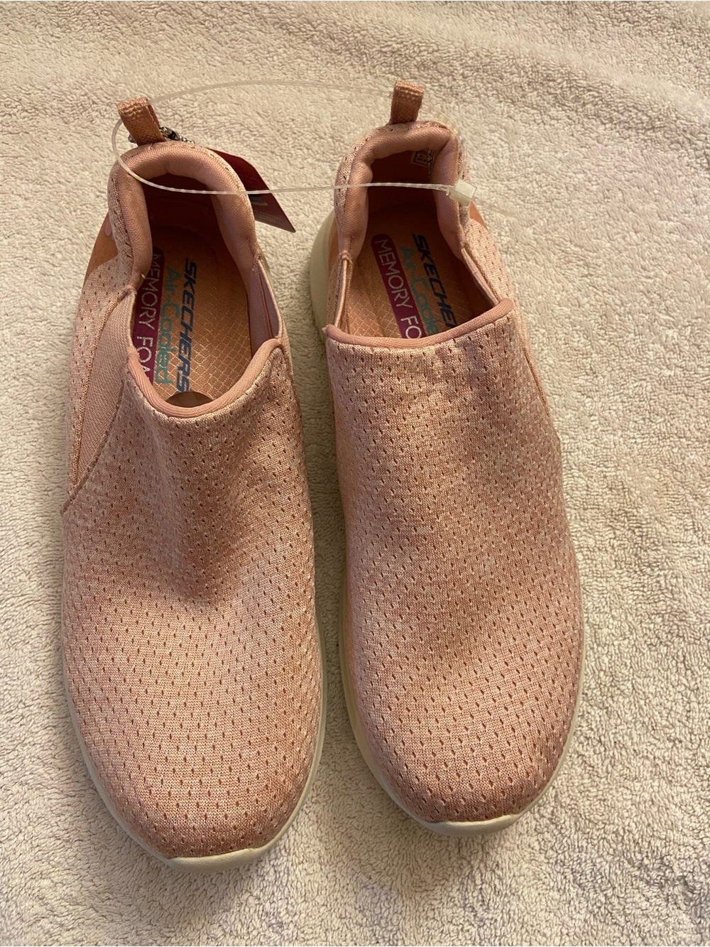 Skechers Women's Slip-On Sneakers in Light Pink Blush